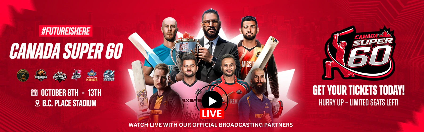 Where to watch Canada Super60 banner